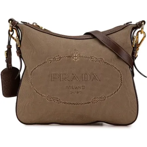 Pre-owned Canvas shoulder-bags , female, Sizes: ONE SIZE - Prada Vintage - Modalova