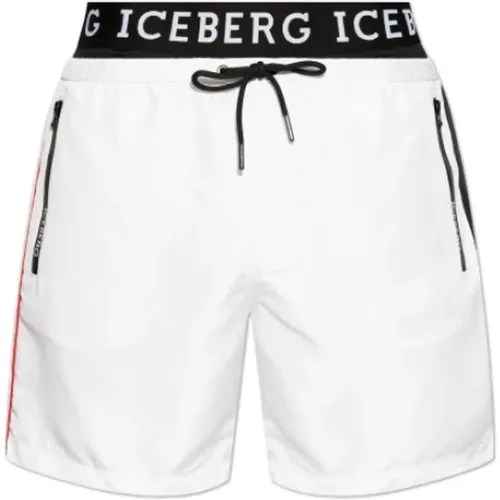 Regular Fit Polyester Shorts , male, Sizes: M, S, L - Iceberg - Modalova