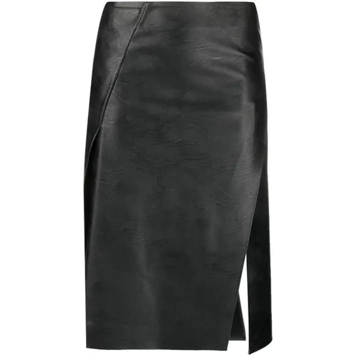 Faux Leather A-Line Skirt , female, Sizes: S - Stella Mccartney - Modalova