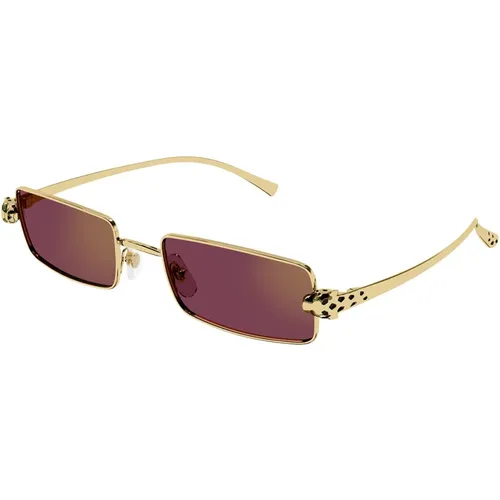 Red Lens Sunglasses Ct0473S Style , unisex, Sizes: 54 MM - Cartier - Modalova