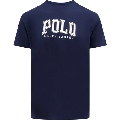 Klassisches Logo Print Baumwoll T-Shirt , Herren, Größe: M - Polo Ralph Lauren - Modalova