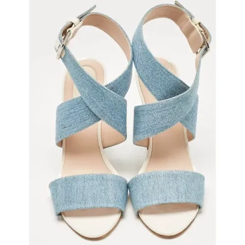 Pre-owned Denim sandals , female, Sizes: 7 UK - Fendi Vintage - Modalova