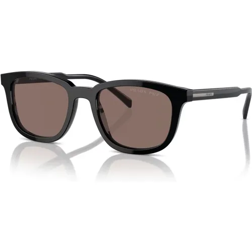 Stylish Sunglasses in /Brown , male, Sizes: 53 MM - Prada - Modalova