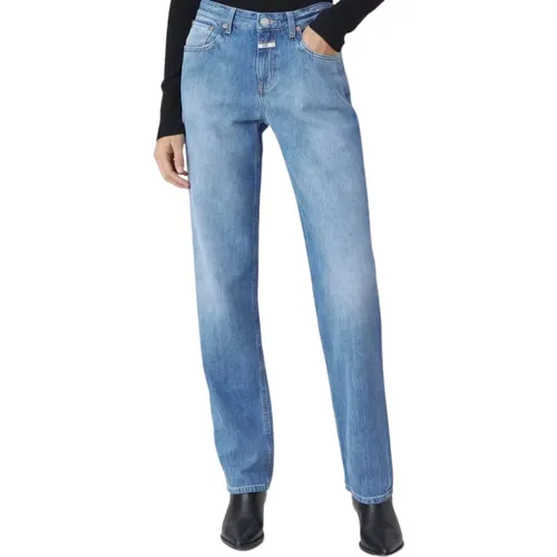 Stylish Comfortable Straight Jeans , female, Sizes: W26, W31, W25 - closed - Modalova