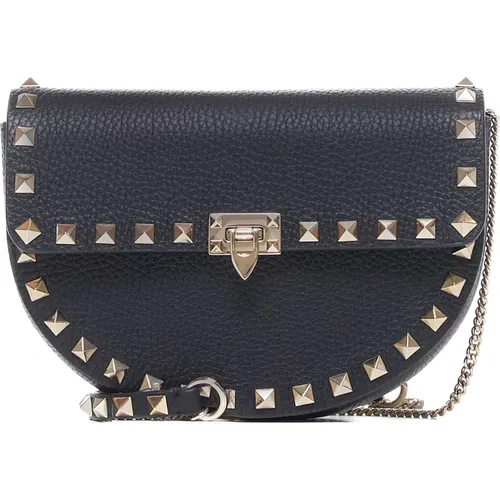 Rockstud Leather Mini Bag , female, Sizes: ONE SIZE - Valentino Garavani - Modalova