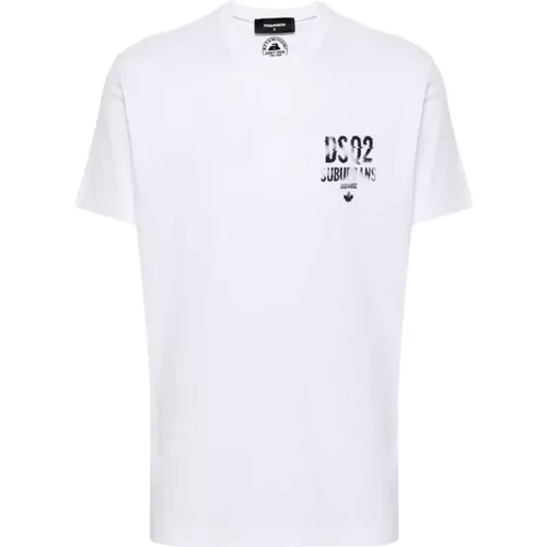 Cool Fit Tee - Weiße T-Shirts und Polos , Herren, Größe: 3XL - Dsquared2 - Modalova