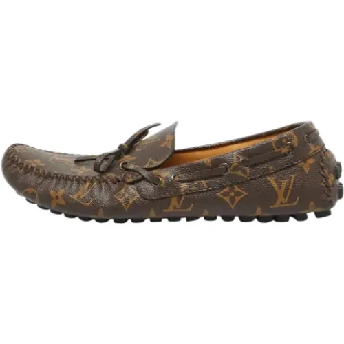 Pre-owned Coated canvas flats , male, Sizes: 8 UK - Louis Vuitton Vintage - Modalova