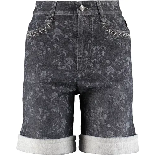 Blumendruck Denim Shorts Chloé - Chloé - Modalova