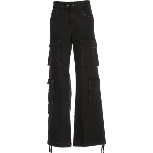 Schwarze Cargo Hose Aw24 , Damen, Größe: W26 - DEPARTMENT FIVE - Modalova