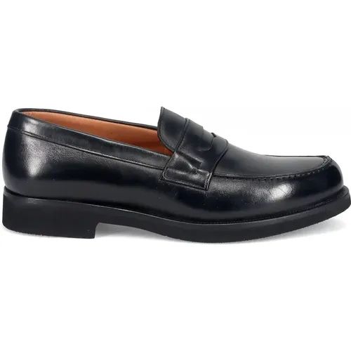 Leather Moccasin Shoes , male, Sizes: 7 UK, 6 UK, 9 UK, 11 UK, 10 UK, 8 UK - Sangiorgio - Modalova