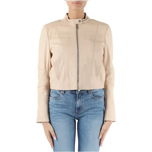 Leather Jacket Saleste , female, Sizes: M, 2XL, XL - Boss - Modalova