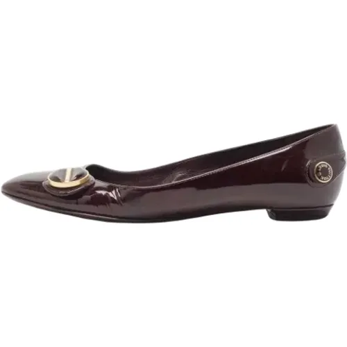 Pre-owned Leder flats , Damen, Größe: 37 1/2 EU - Louis Vuitton Vintage - Modalova