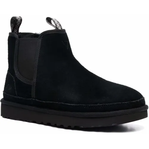 Schwarze Shearling Stiefeletten , Herren, Größe: 43 EU - Ugg - Modalova