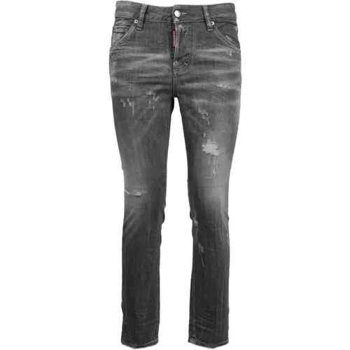 Slim Fit Stretch Denim Jeans , female, Sizes: 2XS - Dsquared2 - Modalova