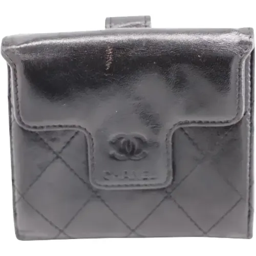 Vintage Leather Flap Wallet , female, Sizes: ONE SIZE - Chanel Vintage - Modalova