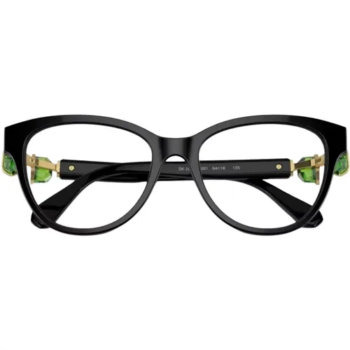 Elegant Celluloid Glasses , female, Sizes: ONE SIZE - Swarovski - Modalova