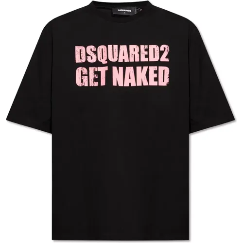 T-Shirt mit Logo , Herren, Größe: M - Dsquared2 - Modalova