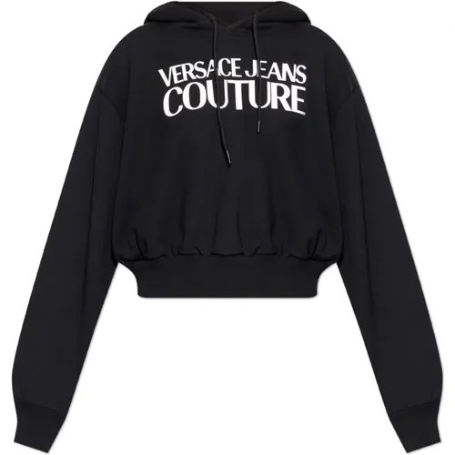 Sweatshirt mit Logo , Damen, Größe: XS - Versace Jeans Couture - Modalova