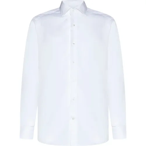 Cotton Long-Sleeve Shirt , male, Sizes: L - D4.0 - Modalova