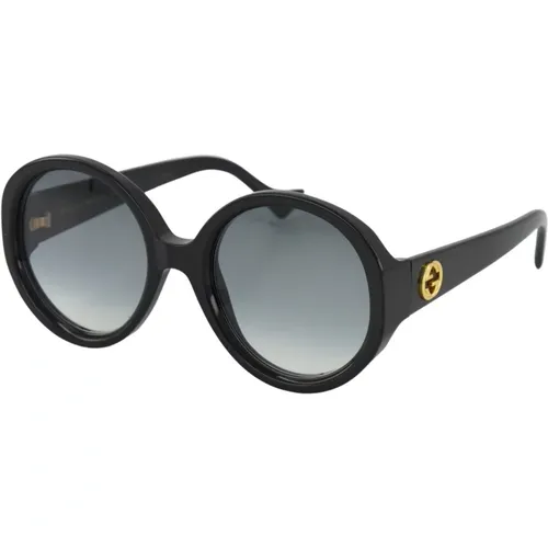 Stilvolle Oversize Runde Sonnenbrille , unisex, Größe: L - Gucci - Modalova
