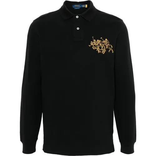 Casual Schwarzes Kurzarm-Poloshirt - Polo Ralph Lauren - Modalova