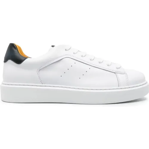 Calfskin Sneakers with Memory Foam , male, Sizes: 10 UK, 5 UK, 8 UK, 7 UK, 6 UK - Doucal's - Modalova