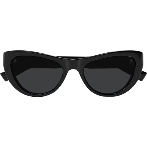 Cat-Eye Sunglasses SL 676 001 , female, Sizes: 53 MM - Saint Laurent - Modalova