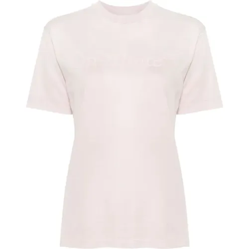 Casual Tee Verbranntes Lila Shirt , Damen, Größe: M - Off White - Modalova
