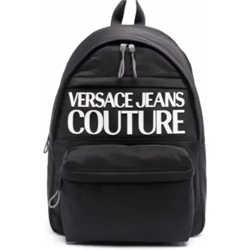 Men`s Logo Backpack , male, Sizes: ONE SIZE - Versace Jeans Couture - Modalova