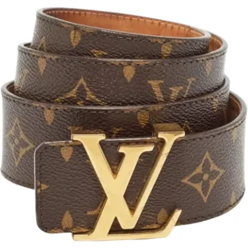 Pre-owned Coated canvas belts , male, Sizes: ONE SIZE - Louis Vuitton Vintage - Modalova