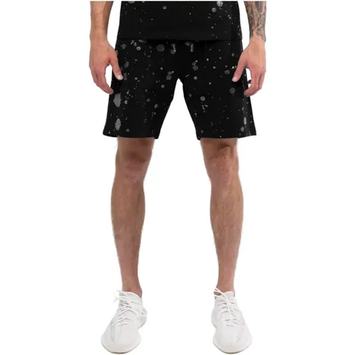 Rhinestone Splash Shorts in Schwarz,Carnival Star T-Shirt in Weiß - My Brand - Modalova