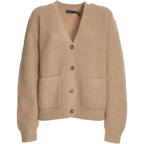 Women's Clothing Knitwear Light Camel Aw24 , female, Sizes: S - Ralph Lauren - Modalova