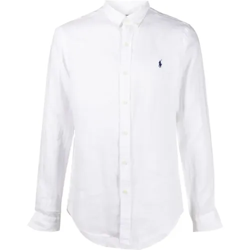 Weißes Langarm-Sportshirt , Herren, Größe: XL - Polo Ralph Lauren - Modalova