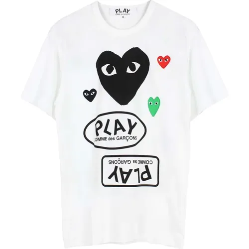 T-Shirts , Herren, Größe: L - Comme des Garçons Play - Modalova