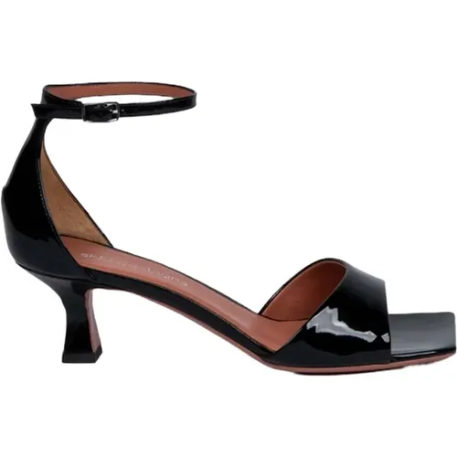Patent Leather Ankle Strap Sandals , female, Sizes: 3 UK, 5 1/2 UK, 5 UK, 4 1/2 UK - Aldo Castagna - Modalova