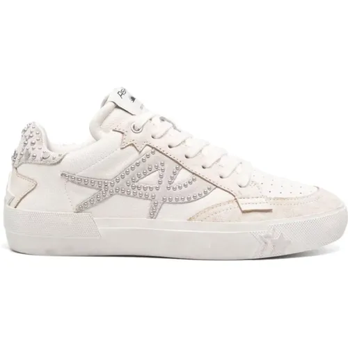 Moonlight Stud Ivory Sneakers , Damen, Größe: 37 EU - Ash - Modalova