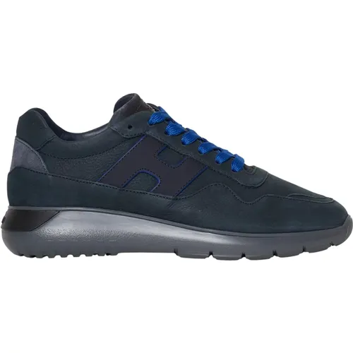 Mens Shoes Sneakers Blu Noos , male, Sizes: 10 UK - Hogan - Modalova