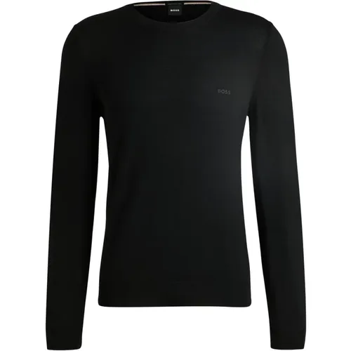 Round neck pullover , male, Sizes: 3XL, L, XL, 2XL, M, S - Hugo Boss - Modalova