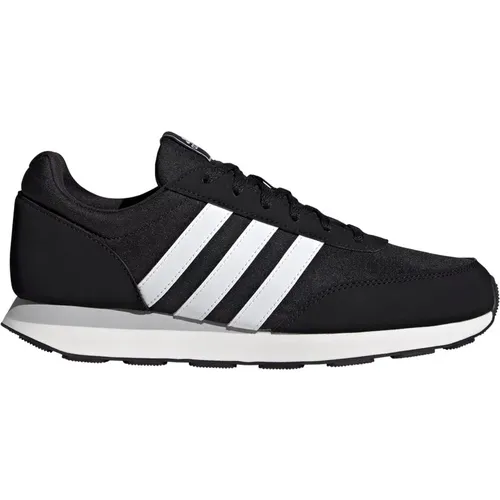 Retro Sneakers Schwarz Weiß , Herren, Größe: 45 1/3 EU - Adidas - Modalova