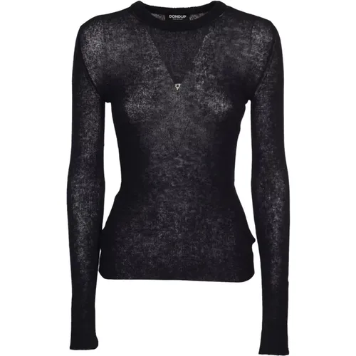 Stylish Sweaters with Girocollo Detail , female, Sizes: XS - Dondup - Modalova