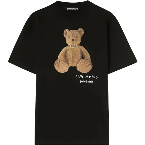 Bear in Mind T-Shirt , Herren, Größe: L - Palm Angels - Modalova