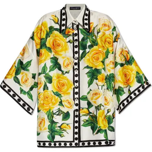 Hemd mit Blumenmuster - Dolce & Gabbana - Modalova