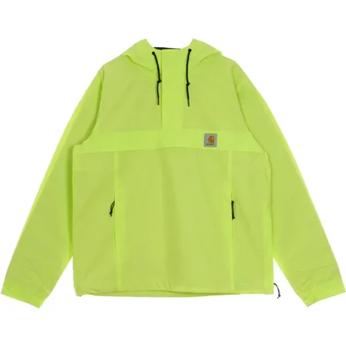 Herren Windbreaker Pullover Lime , Herren, Größe: L - Carhartt WIP - Modalova