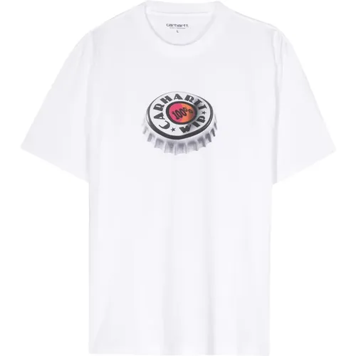 SS Bottle Cap T-Shirt , male, Sizes: L, M, S - Carhartt WIP - Modalova