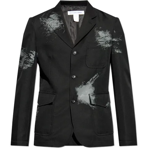 Printed blazer , male, Sizes: L, M - Comme des Garçons - Modalova