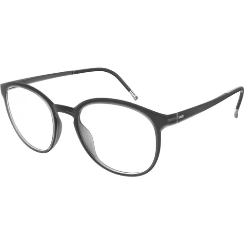 Dark Grey Eyewear Frames EOS View , unisex, Sizes: 51 MM - Silhouette - Modalova