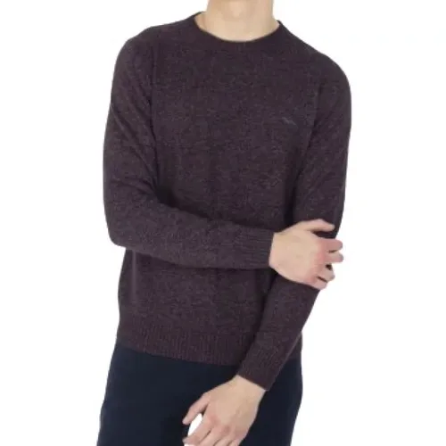 Bordeaux Pullover mit ikonischem Bassotto-Stickerei , Herren, Größe: XL - Harmont & Blaine - Modalova