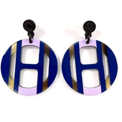 Pre-owned Fabric earrings , female, Sizes: ONE SIZE - Hermès Vintage - Modalova