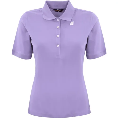 Cotton Polo Shirt Short Sleeve Logo , female, Sizes: M, XS, L - K-way - Modalova