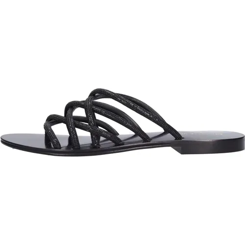 Sandalen Schwarz , Damen, Größe: 41 EU - Emanuelle Vee - Modalova